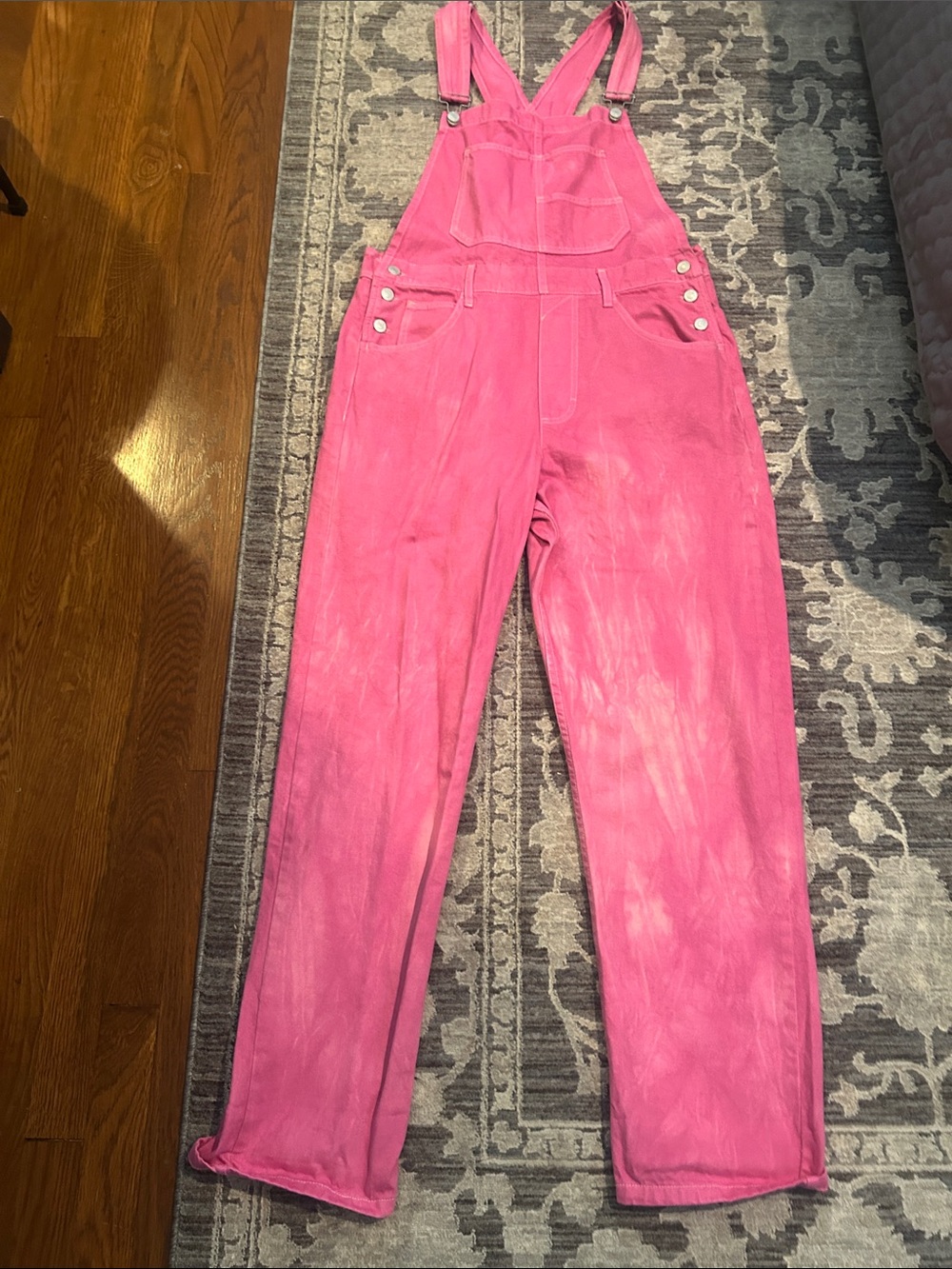 Women’s Pink Overalls Jumpsuit